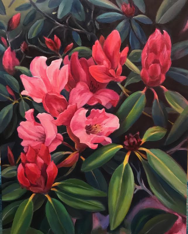 ***SOLD***SOPHIE FREIDA - ROMANTIC RHODIE - Oil 24x30