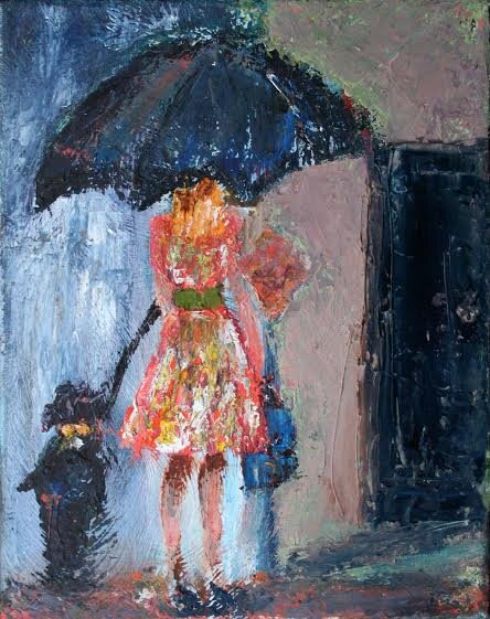 CARRIE GOLLER PRINTS - IMPRESSIONIST - TRES CHIC 5 original oil, 8x10