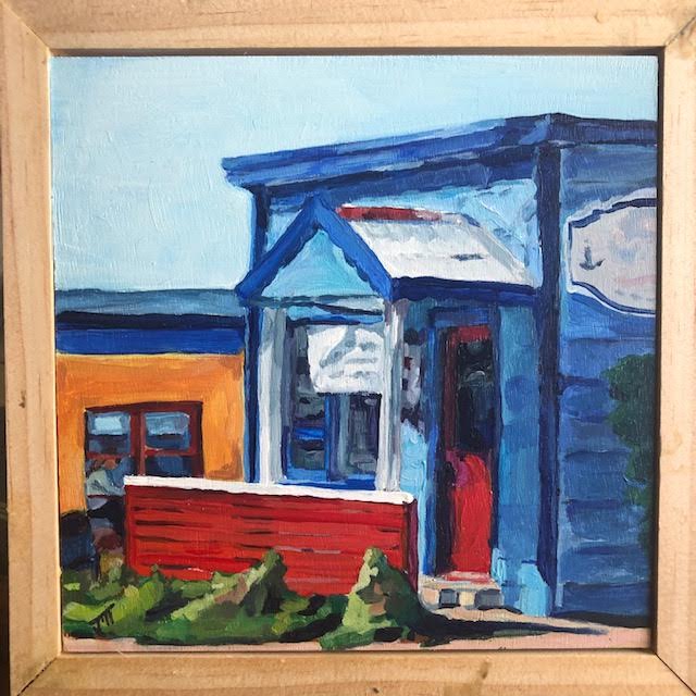***SOLD*** JILL ZACOT - Two Bits - Acrylic, 6x6