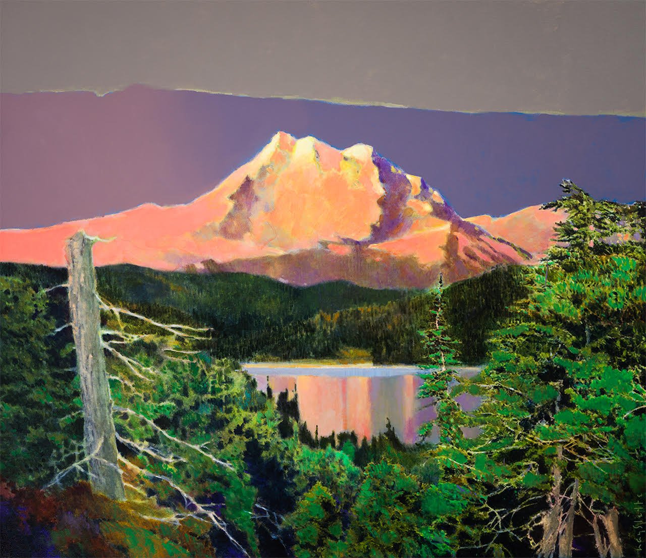 Prints available, original ***SOLD*** MAX HAYSLETTE - Brothers and Lower Lena Lake, HMAC 1895(b) 38X44