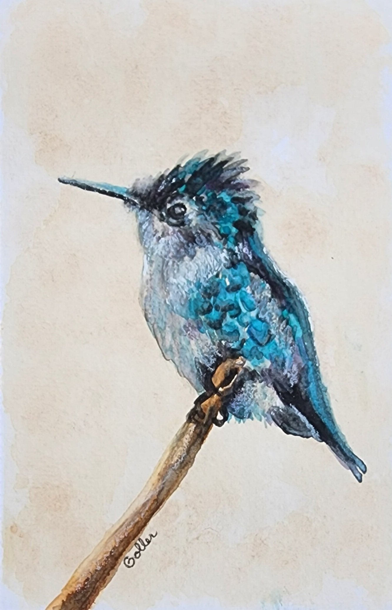 Carrie Goller - Junior, Watercolor 6x4 Framed