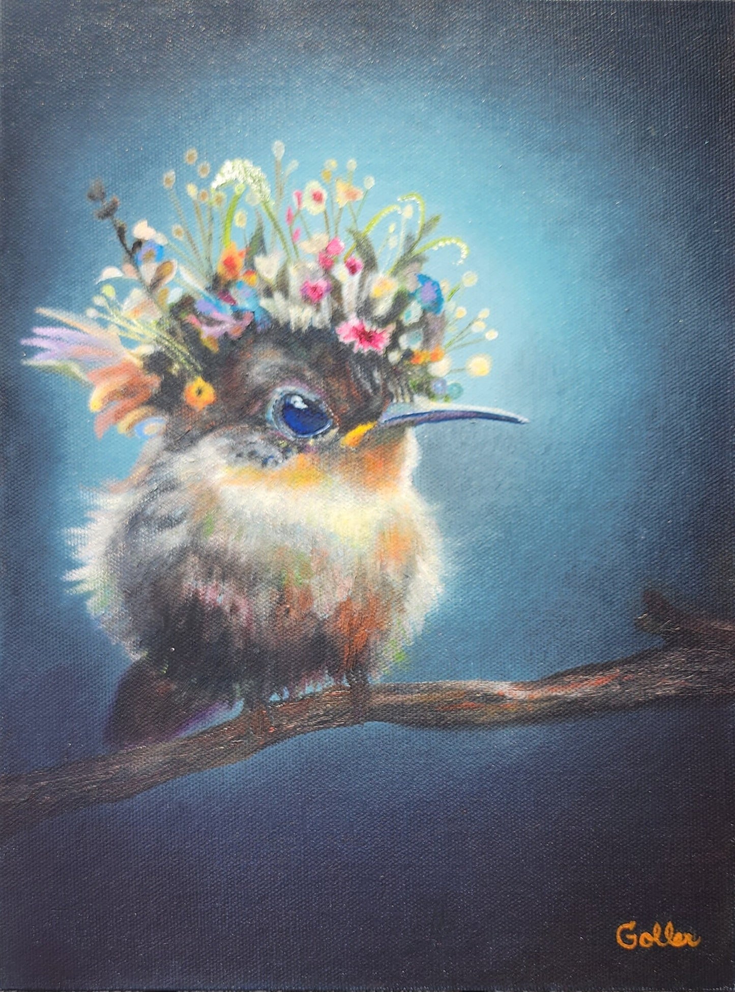 ***SOLD*** CARRIE GOLLER -Nutmeg (Floriferous Collection) Oil 12x9 (framed) ***At Jones & Terwilliger Galleries, Carmel, CA please inquire at (831) 626-9100***