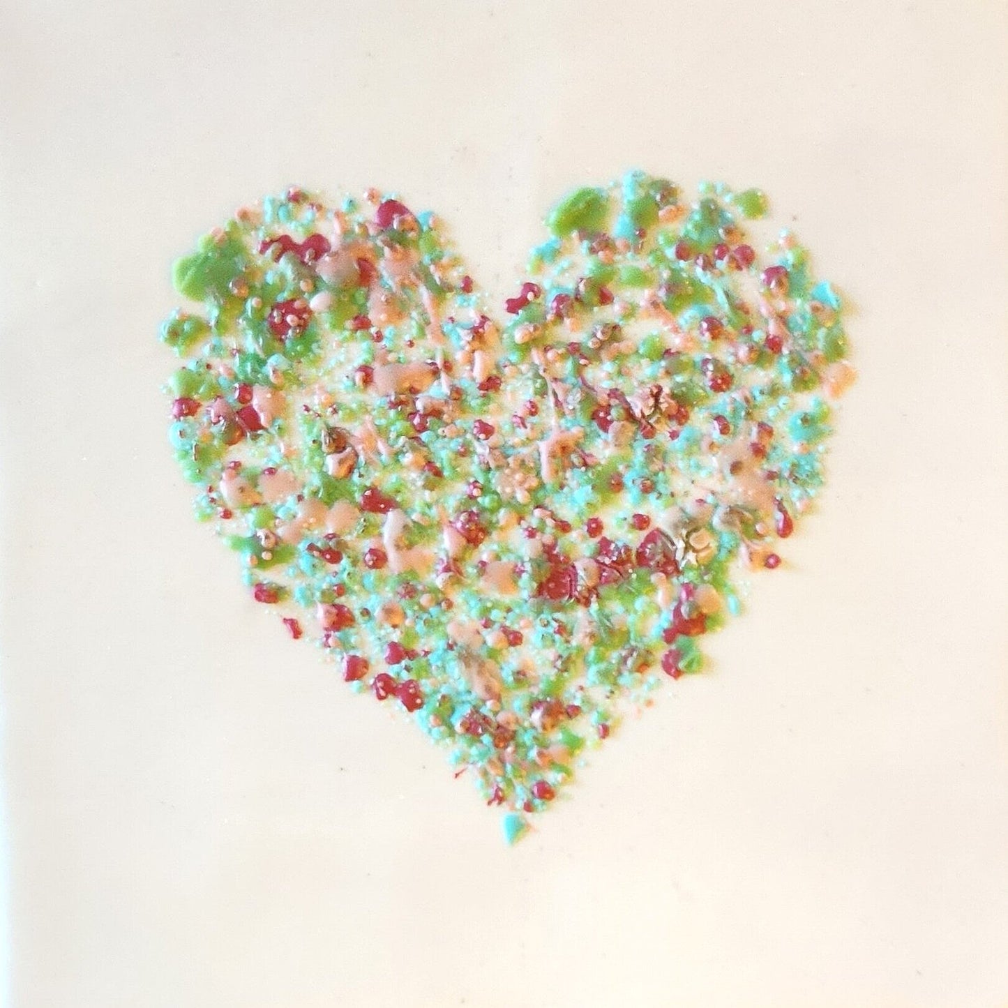 ***SOLD***Carrie Goller - Heart Series , encaustic 7x7
