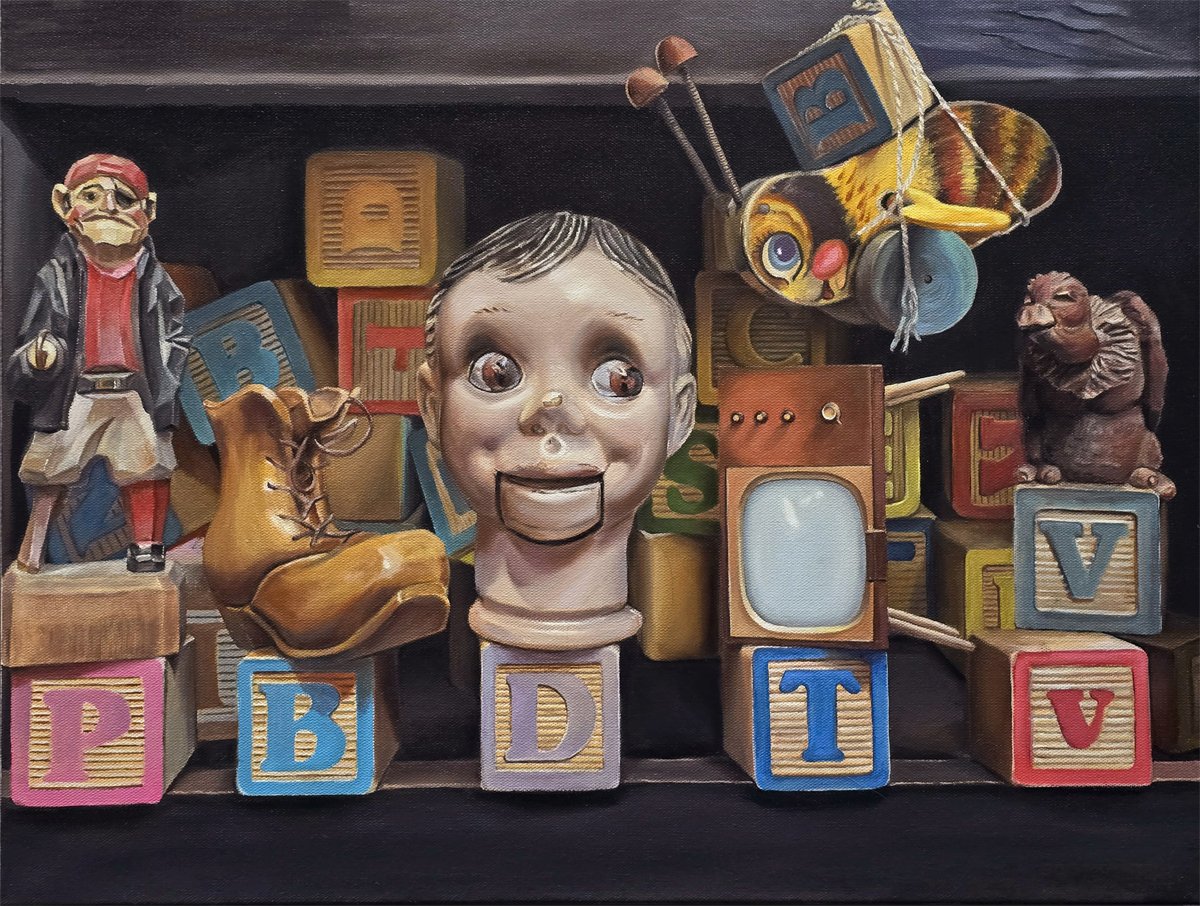 Jody Yashenko - Alphabet, oil 18x24 (framed)