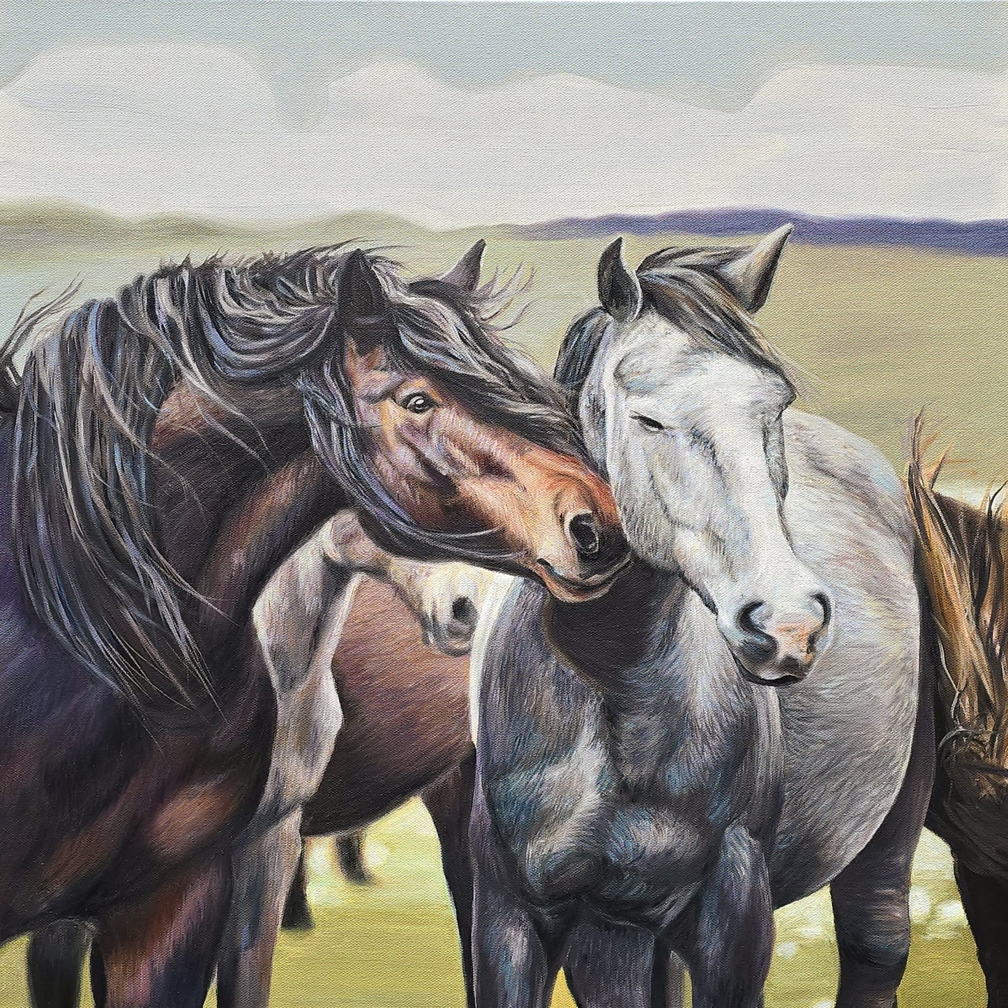 Jody Yashenko - Stay, oil on gallery wrap canvas, 24x24