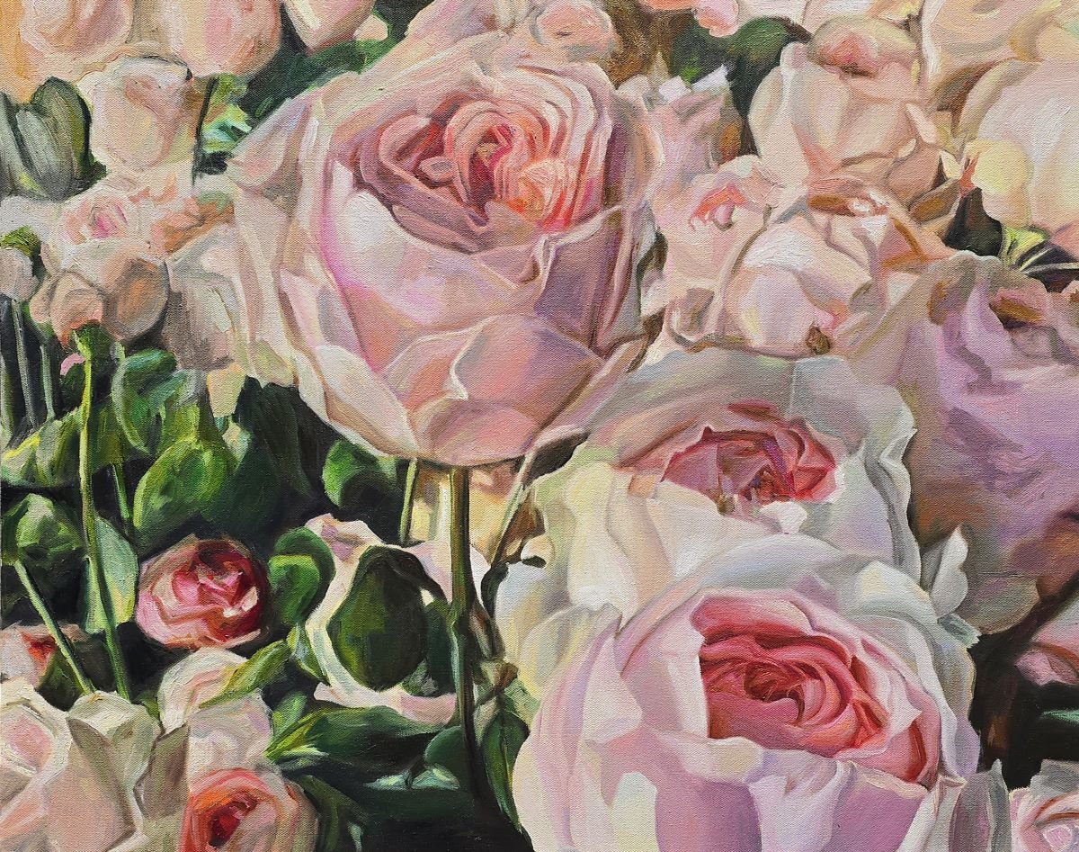 Jody Yashenko - Roses for Vincent, Oil on gallery wrapped canvas, 24x30