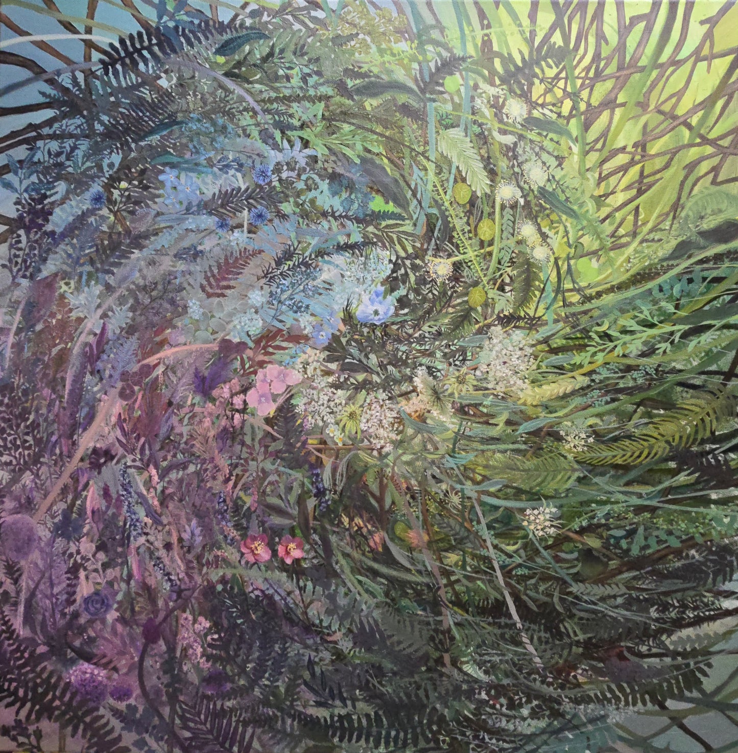 ***SOLD*** Jody Yashenko - Furl, Oil on gallery wrapped canvas (framed) 32x32