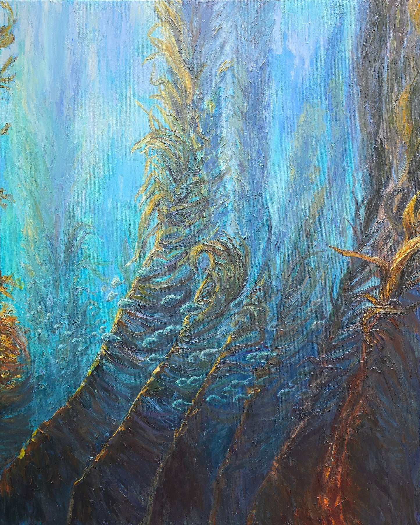 Jody Yashenko - The Other Forest, Oil on gallery wrapped canvas (framed) 30x24