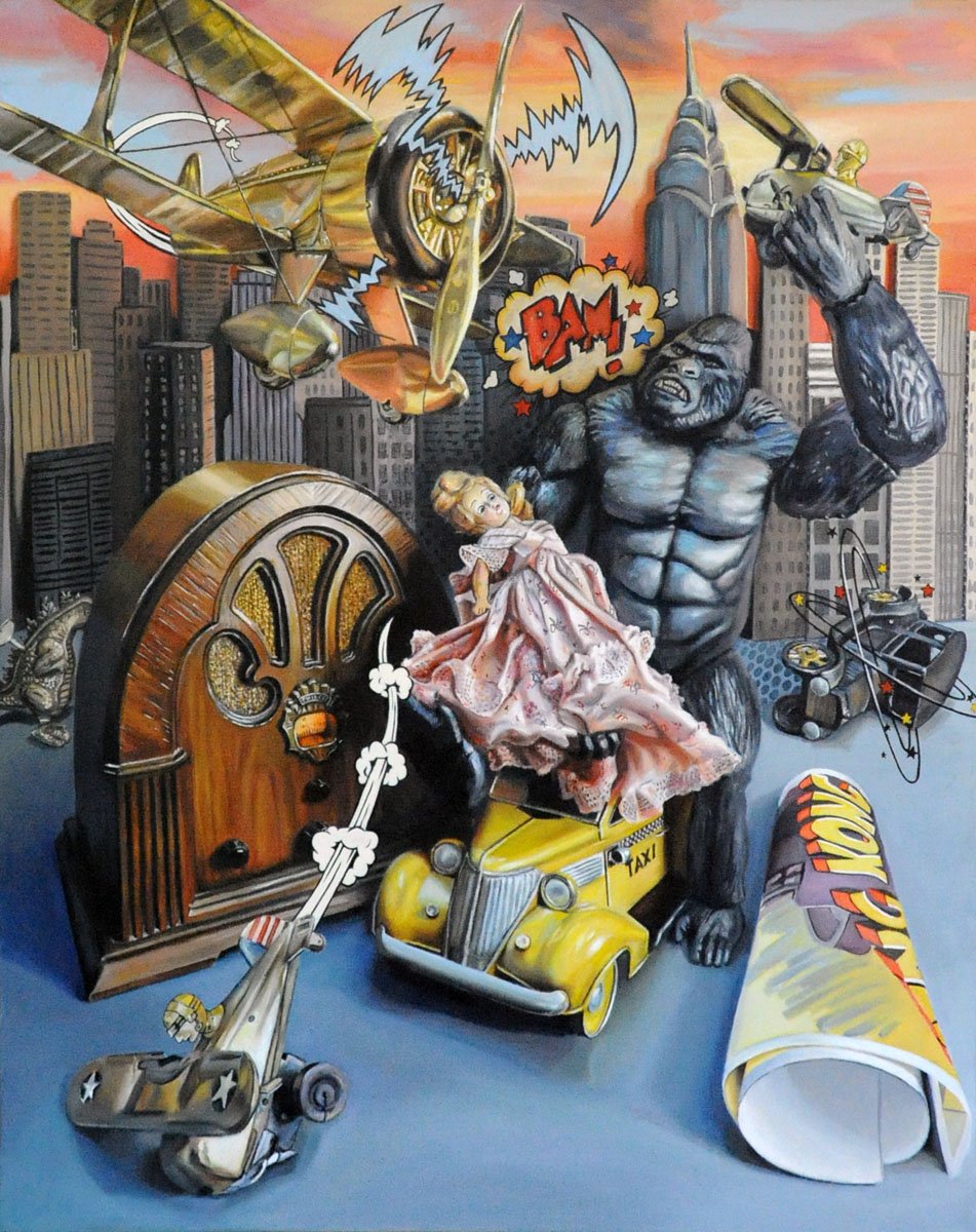 ***SOLD*** Jody Yashenko - 8th Wonder (King Kong), oil 36x24
