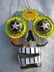 **SOLD** Loran Scruggs - Recycled Tin Art Skulls (from Altoids Tins)