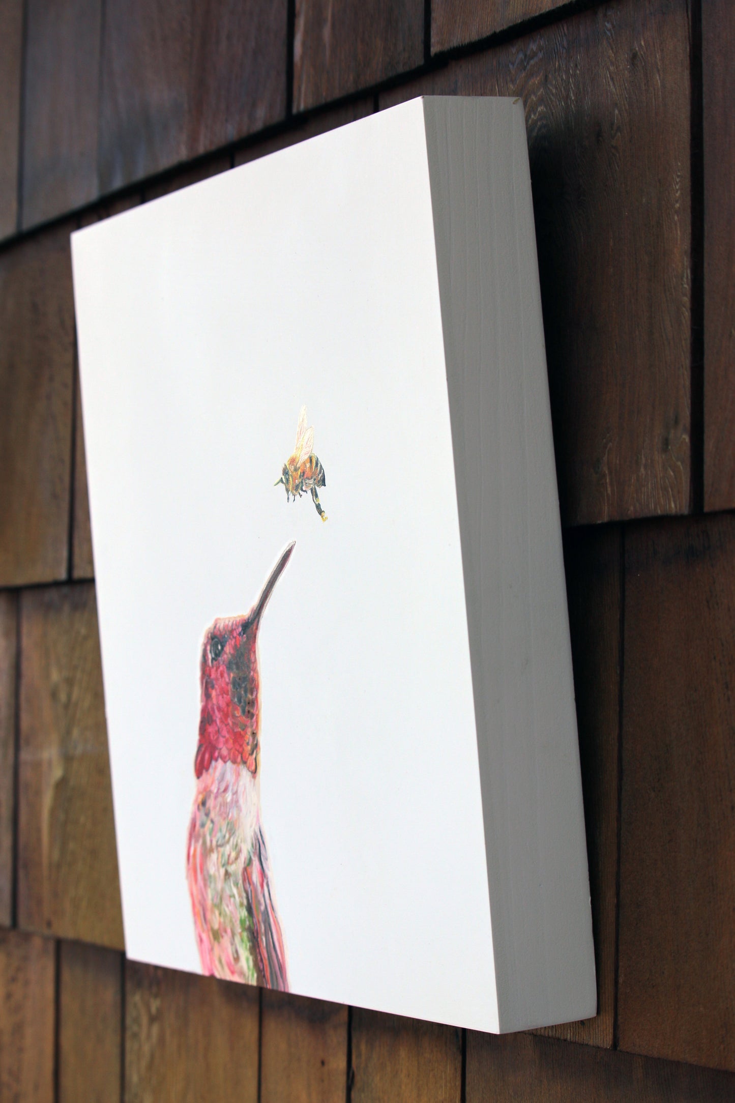 Prints available, original ***SOLD*** Approach - Oil - 12x12 on a 1.5" wood panel