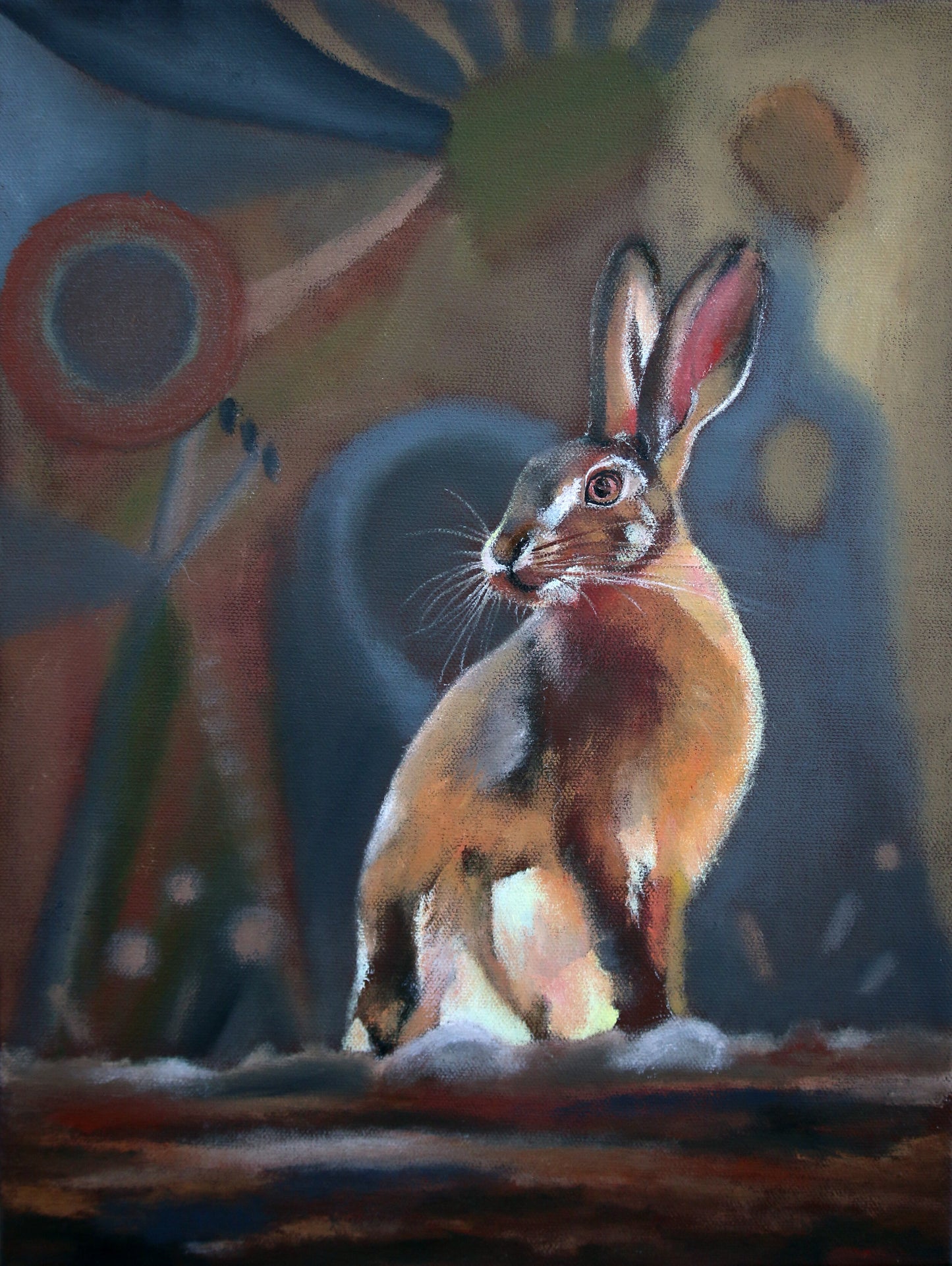 Prints available, original ***SOLD*** CARRIE GOLLER - Back to the Garden, oil 16x12