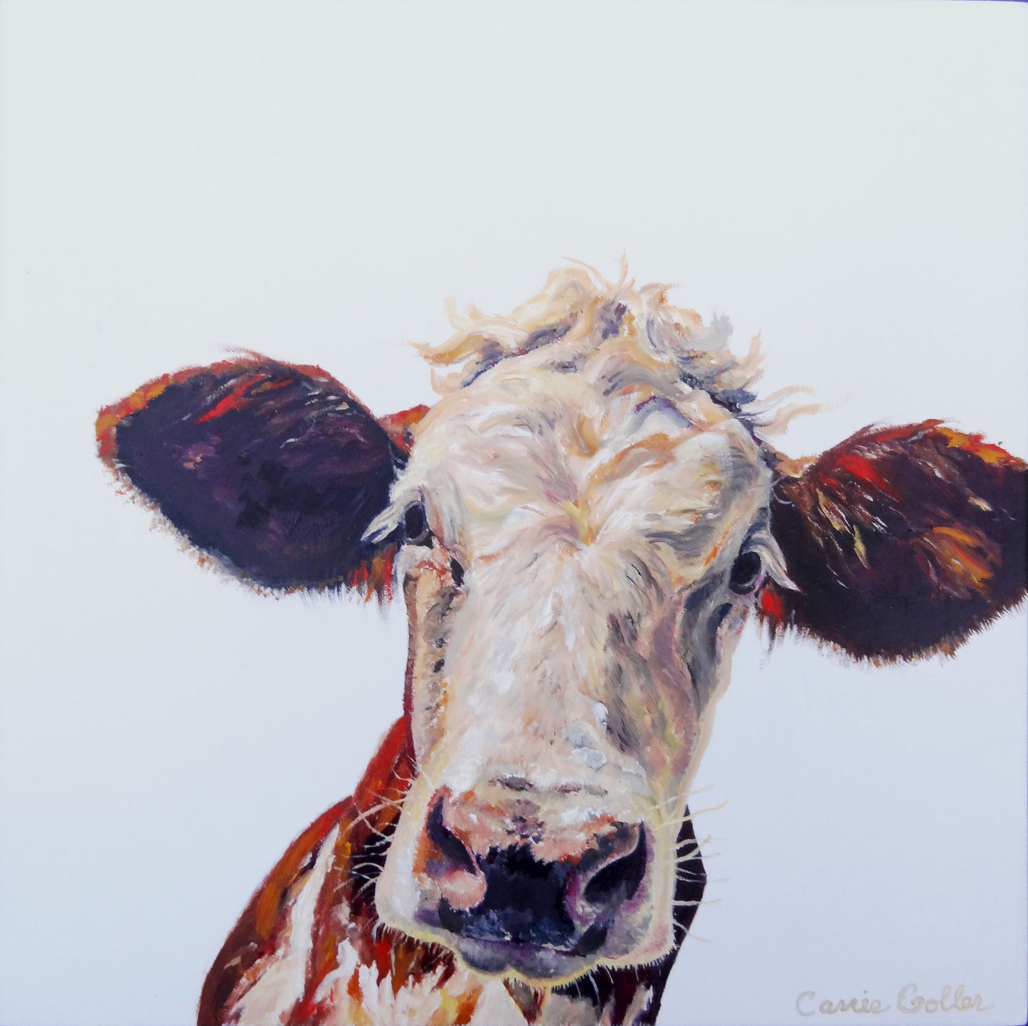 CARRIE GOLLER PRINTS - CREATURES - BAD HAIR DAY original oil