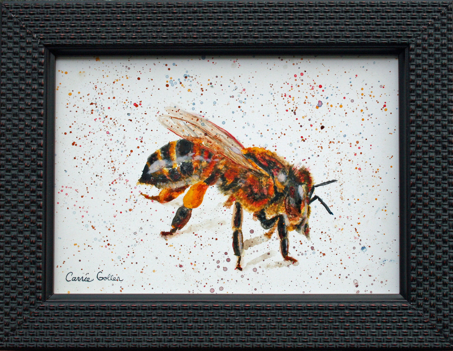 ***SOLD*** Rainbow, encaustic/mixed media 18x24