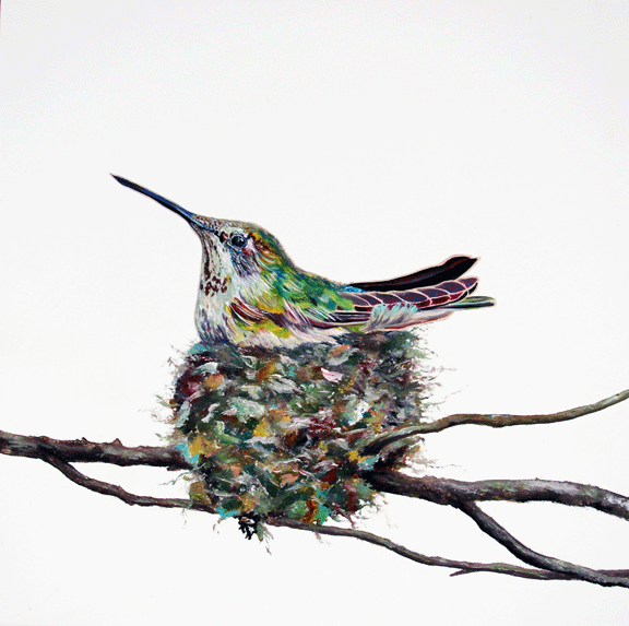 Prints available, original ***SOLD*** Bernadette - Oil 12x12