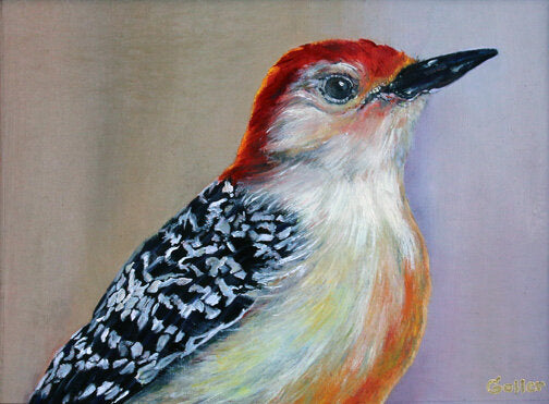 Prints available, original ***SOLD*** CARRIE GOLLER - Bertrand oil, 6x8 (framed)