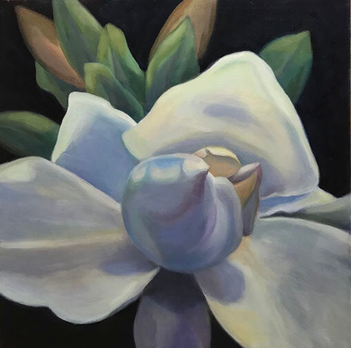 SOPHIE FRIEDA - Bianca, oil on canvas 20x20