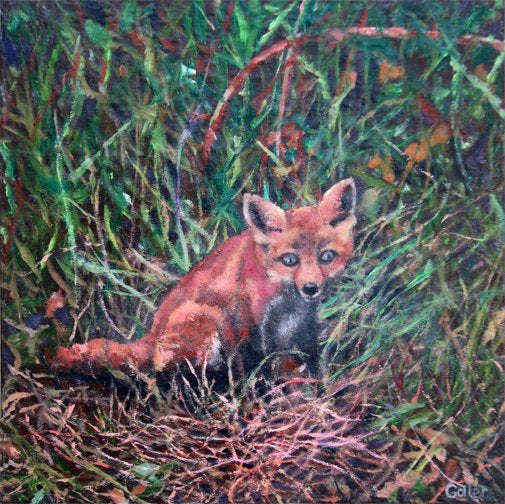 CARRIE GOLLER - Bingo, oil 8x8 ***At Abend Gallery, Denver, CO please inquire at (303) 355-0950***