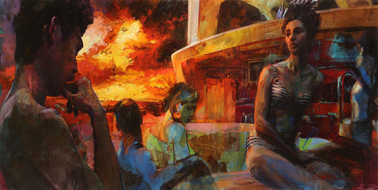 GABRIEL LIPPER - Birth of Athena - Oil - 48x96