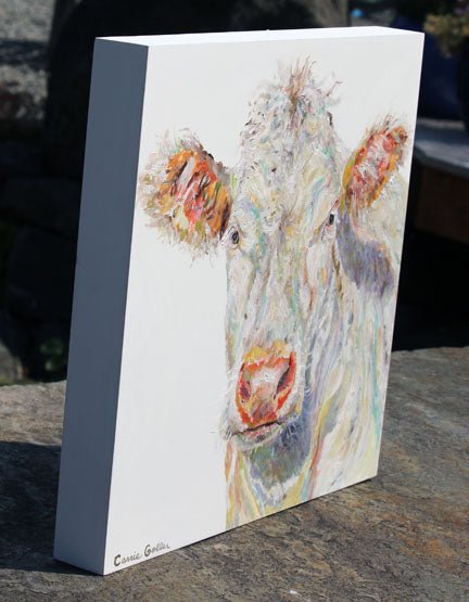 Prints available, originial ***SOLD*** Blanche, oil 12x12