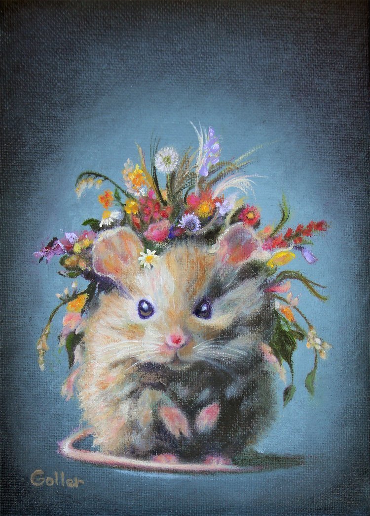 CARRIE GOLLER - Blossom (Floriferous Series) Print, Original size 7x5