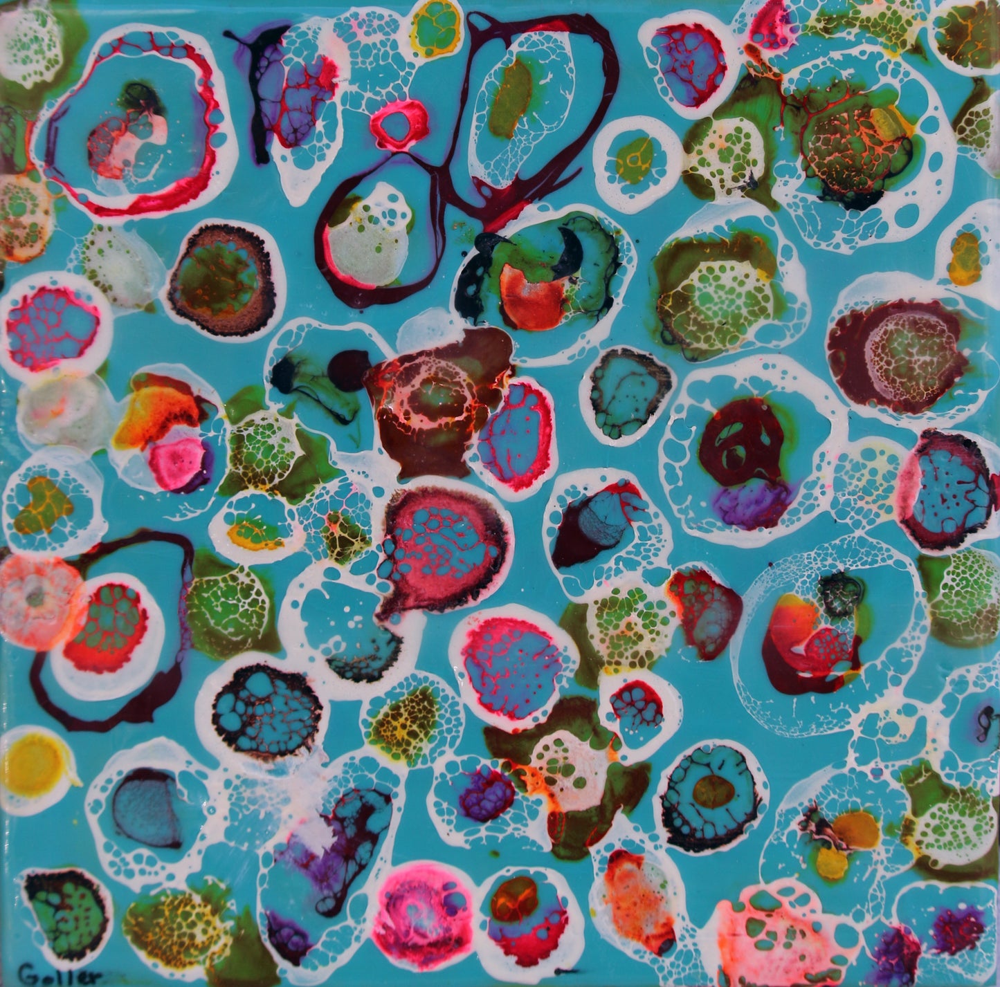 CARRIE GOLLER PRINTS - Box of Chocolates, Original 8"x 8"
