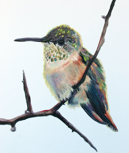 Prints available, original ***SOLD*** Carrie Goller - Bridget - Oil 12x12 on wood panel