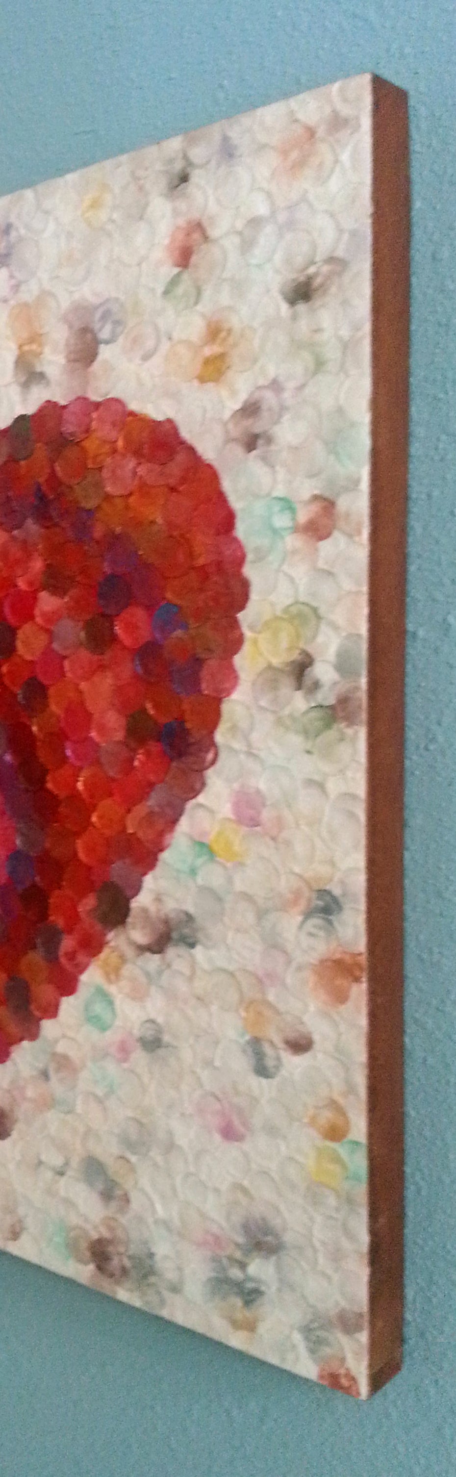 Original ***SOLD*** Mended Heart - Encaustic - 24x24 Diptych