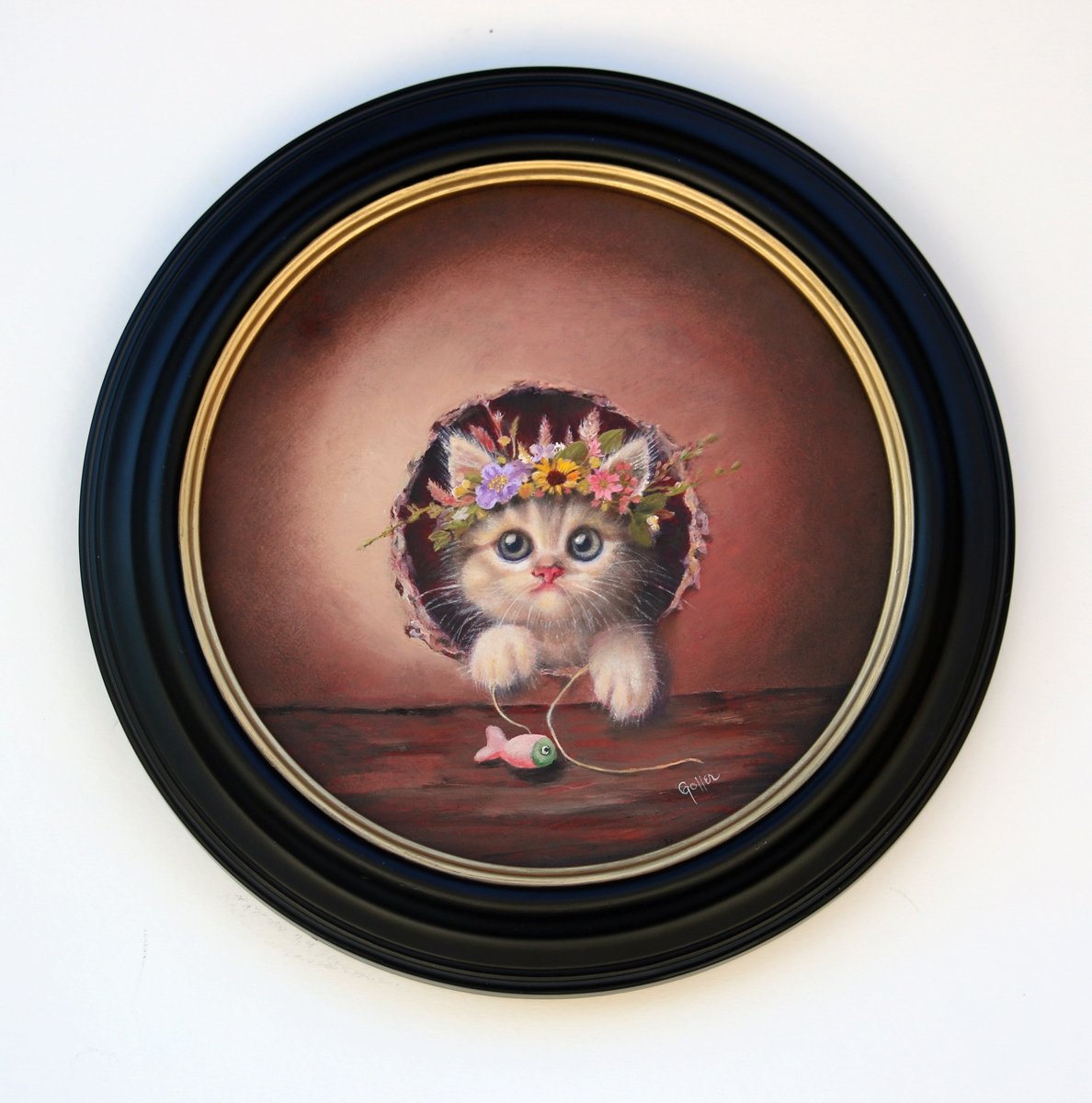 CARRIE GOLLER - Brutus (Floriferous Series) Print, Original size 8x8