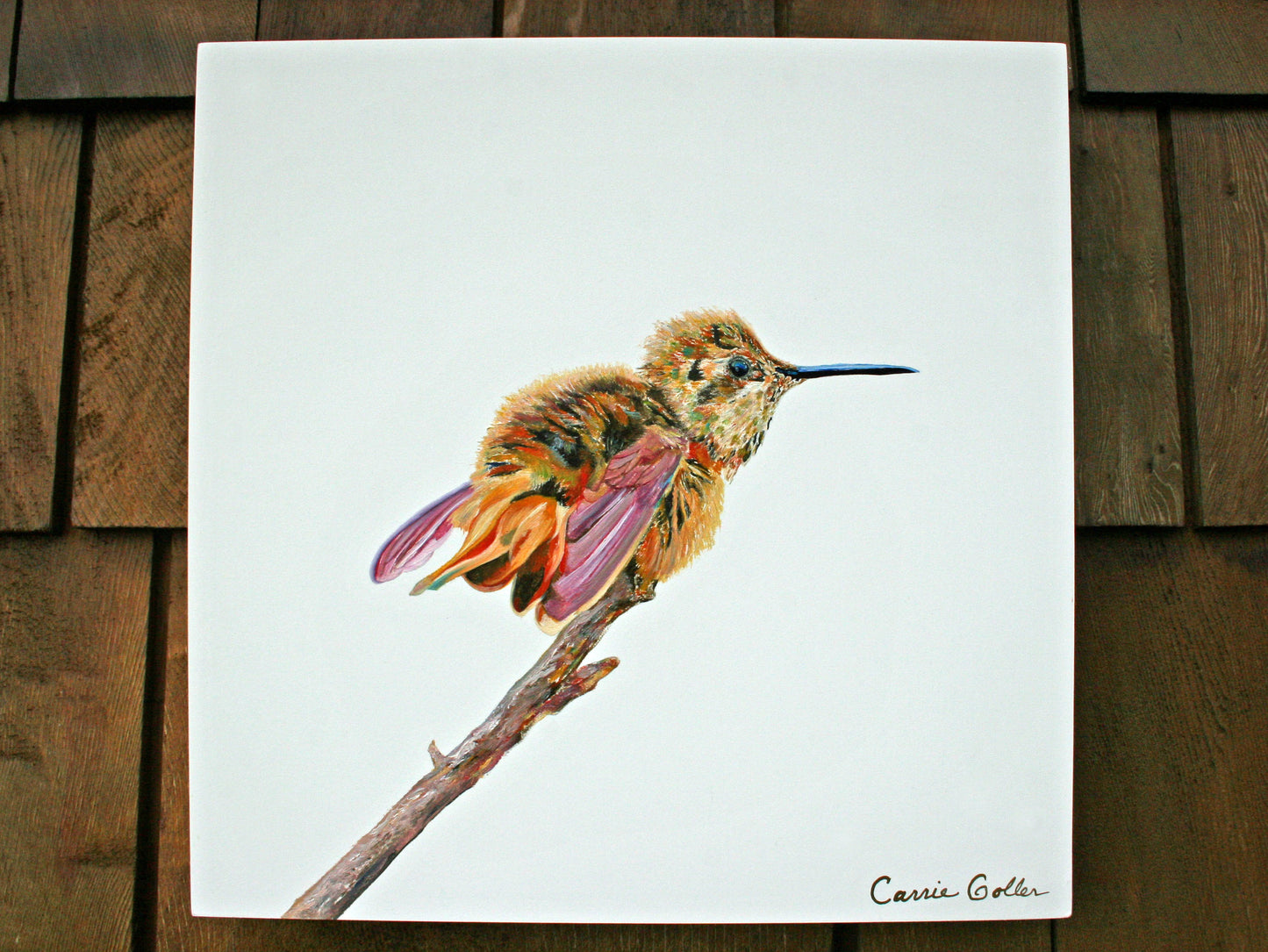 Prints available, original ***SOLD*** Butterscotch McQueen - Oil 12x12