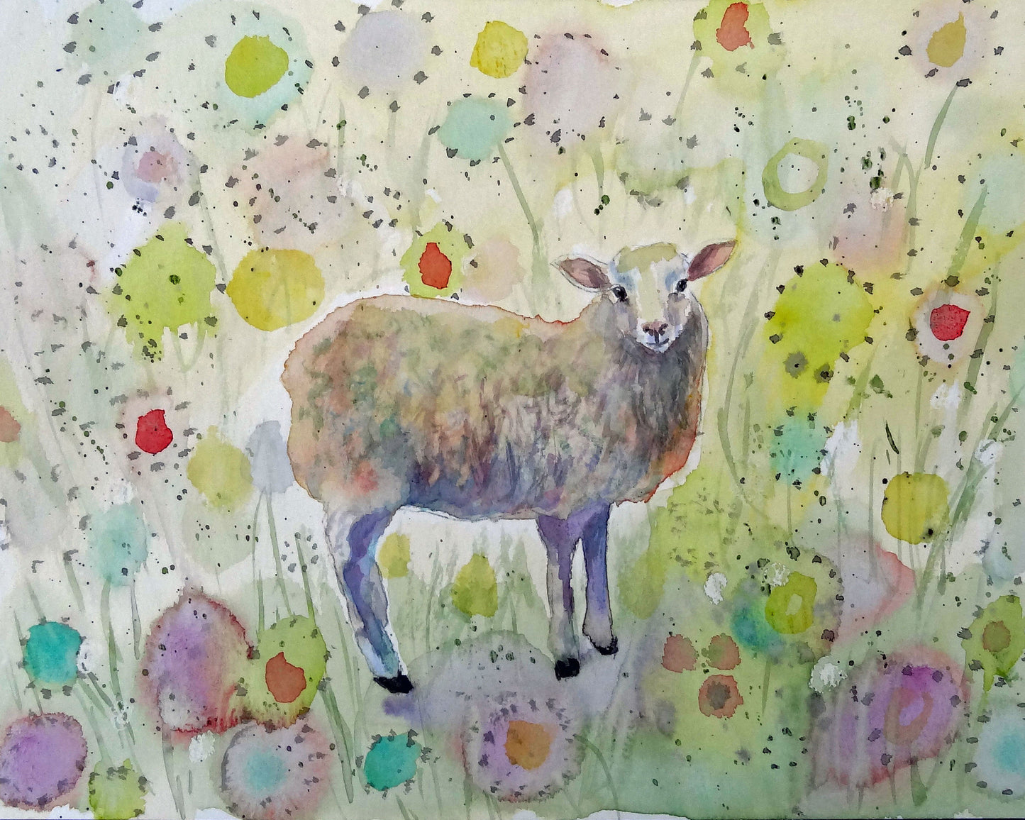 CARRIE GOLLER PRINTS - CREATURES -  CAMOUFLAGE   original watercolor, 8x10