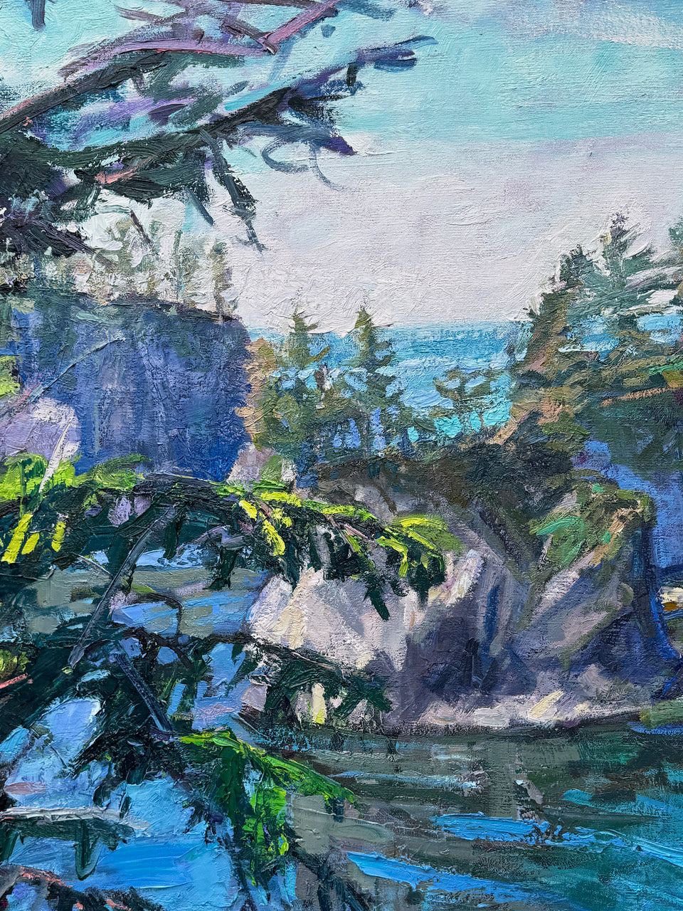 BRIAN MAHIEU - Cape Flattery - Spring Afternoon, Oil on Canvas, 60 X 48 X 1.5 inches