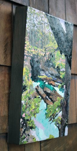 Carrie Goller - Cape Flattery II, mixed media (encaustic/oil) 14x11