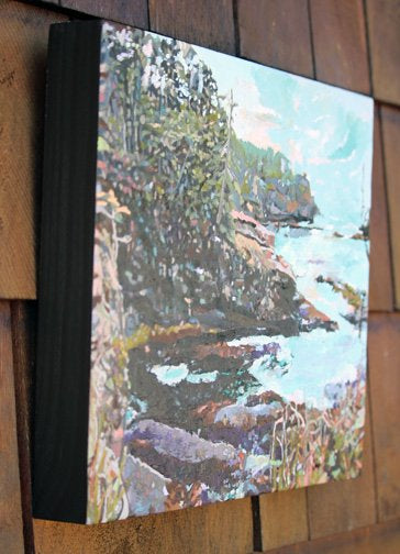 Carrie Goller - Cape Flattery IV, mixed media (encaustic/oil) 11x14