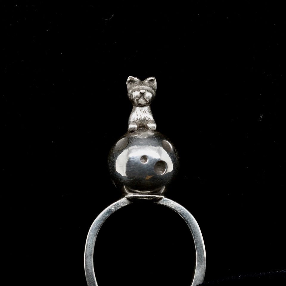 Jody Lyle - Cat on Moon Ring