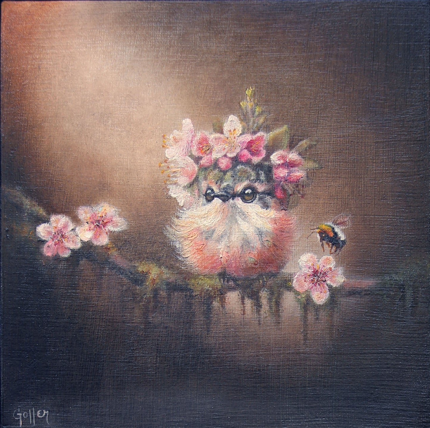CARRIE GOLLER - Chérie (Floriferous Series) Print, Original size 8x8