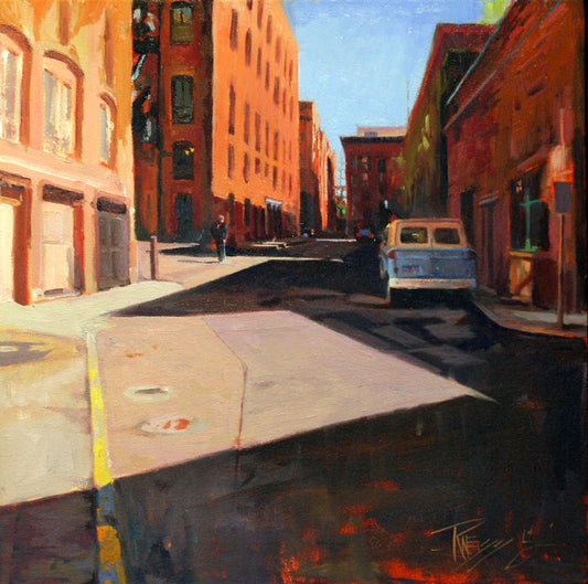 ***SOLD***ROBIN WEISS - City Shade, Seattle - Oil - 20 x 20