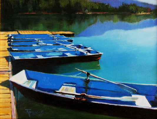 ***SOLD***ROBIN WEISS - Clear Lake (North Cascades, WA) - Oil - 11x14