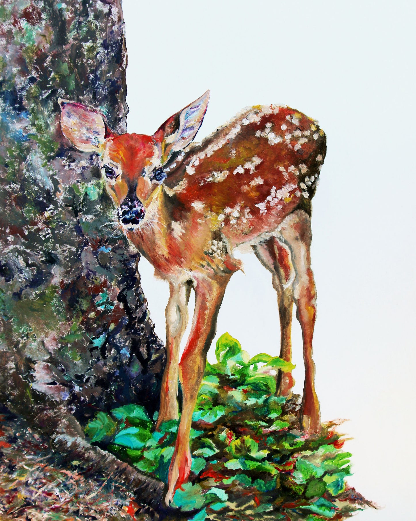 CARRIE GOLLER PRINTS - CREATURES - CLOVER original oil, 16x12