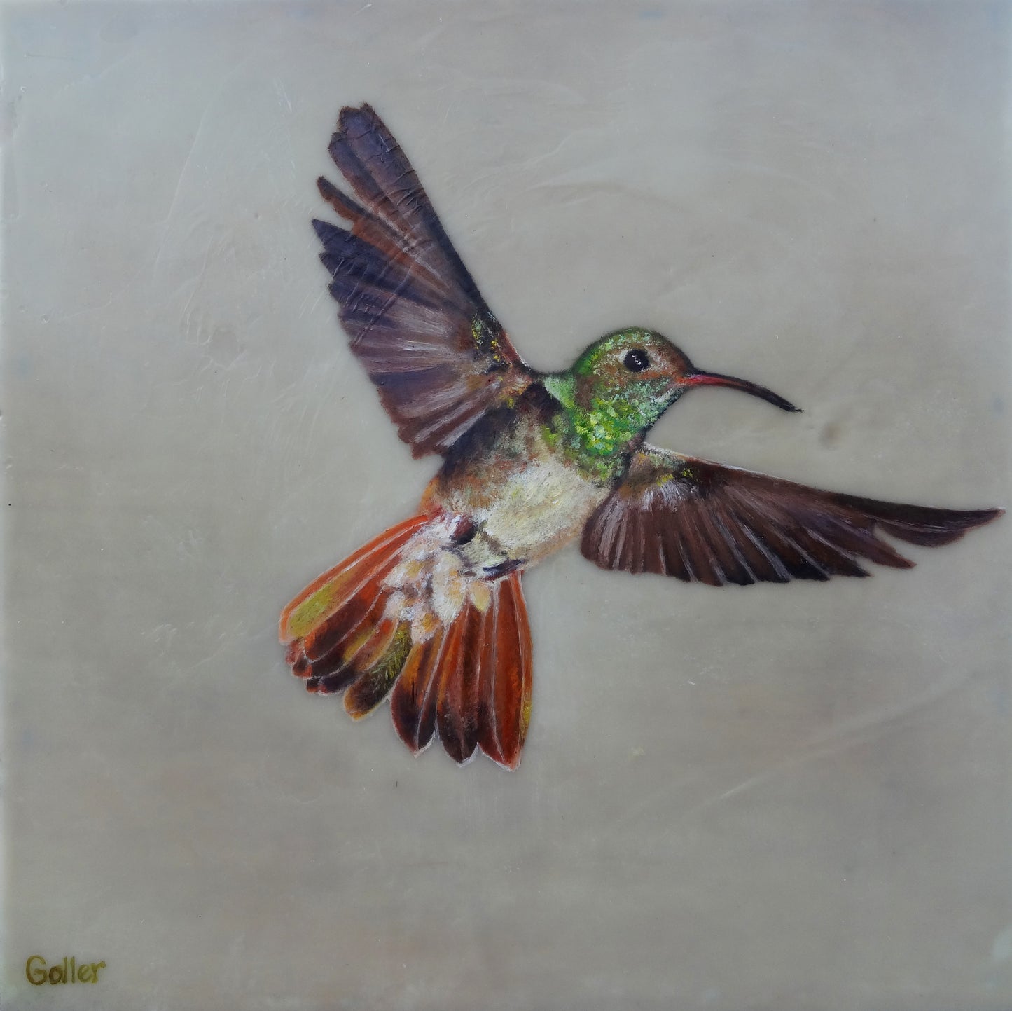 Wapinschaw - Encaustic - 12x12