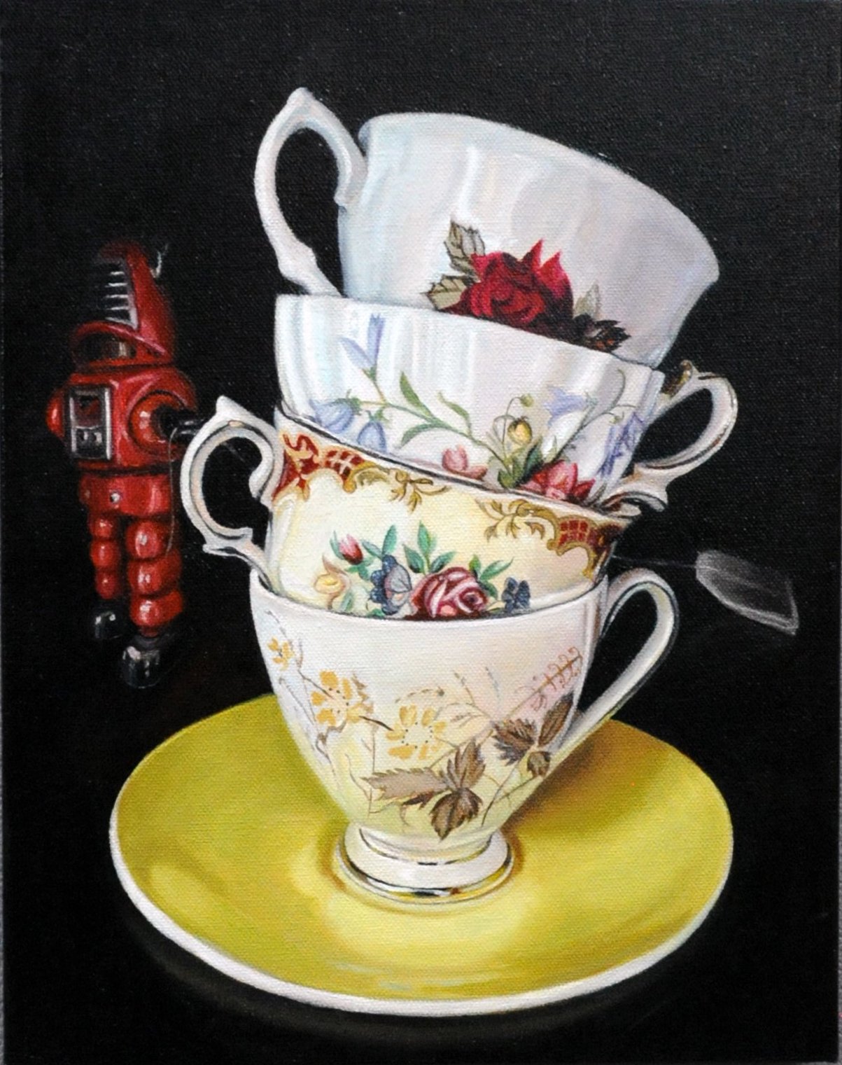 Jody Yashenko - Cups, oil 11x14 (framed)