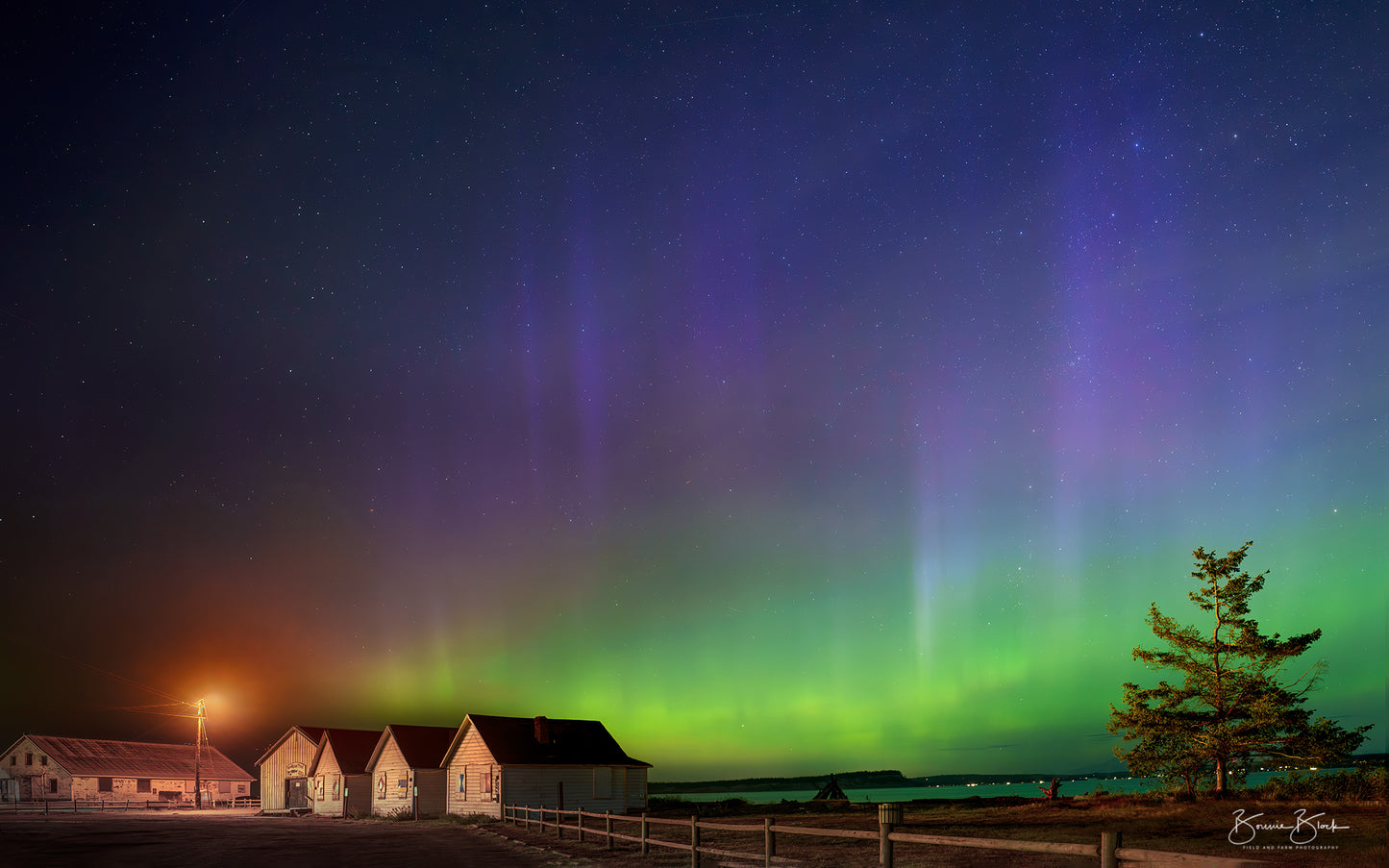 Aurora - Point No Point, 8X16 Fine Art Photographic Print on Wood Panel 8X16