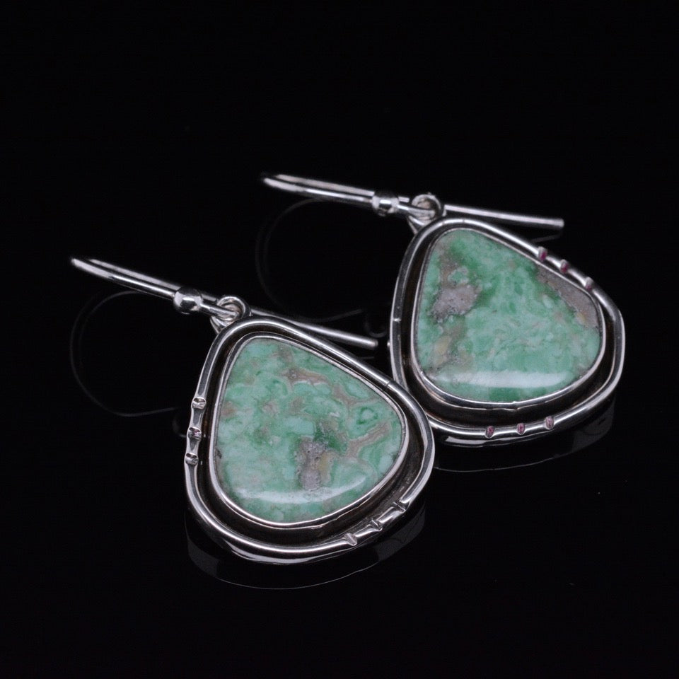 Jody Lyle - Framed Verasite Earrings, #3816