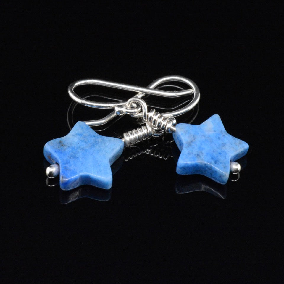 Jody Lyle - Denim Lapis Star Earrings #3886