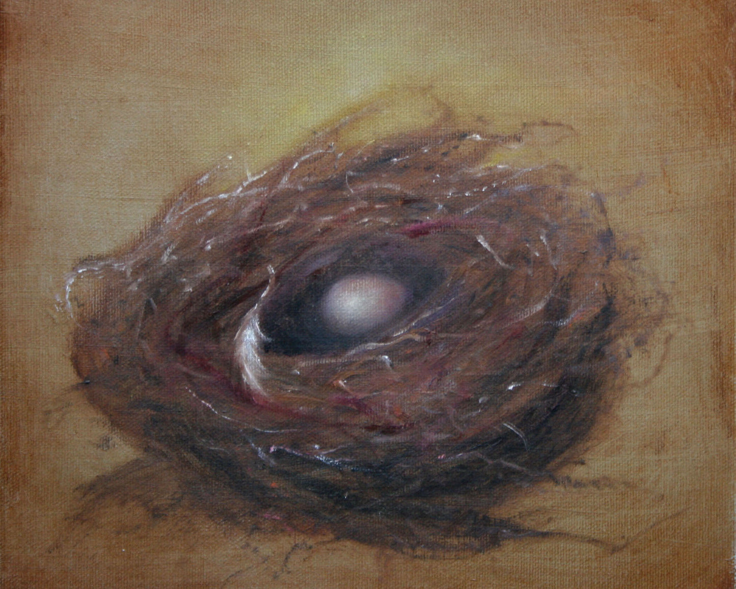 CARRIE GOLLER PRINTS - BIRDS - DELICATE II        original oil, 8x10