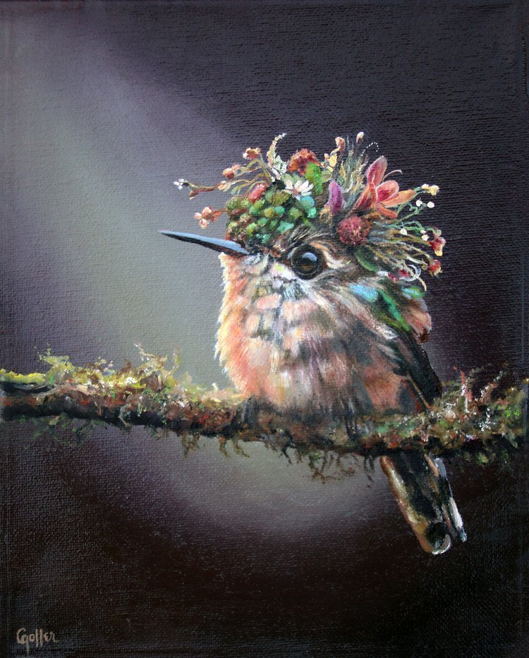 CARRIE GOLLER - Deonne (Floriferous Series) Print, Original size 10x8