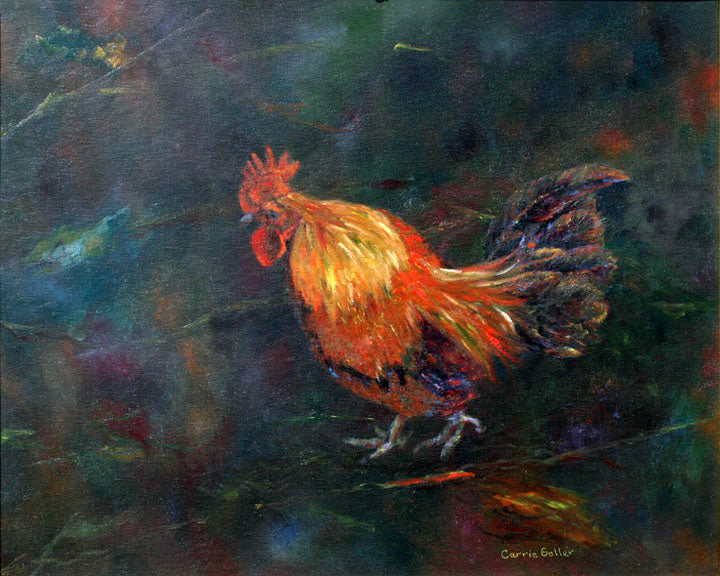 CARRIE GOLLER PRINTS - CREATURES - DOMINICK original oil, 8x10