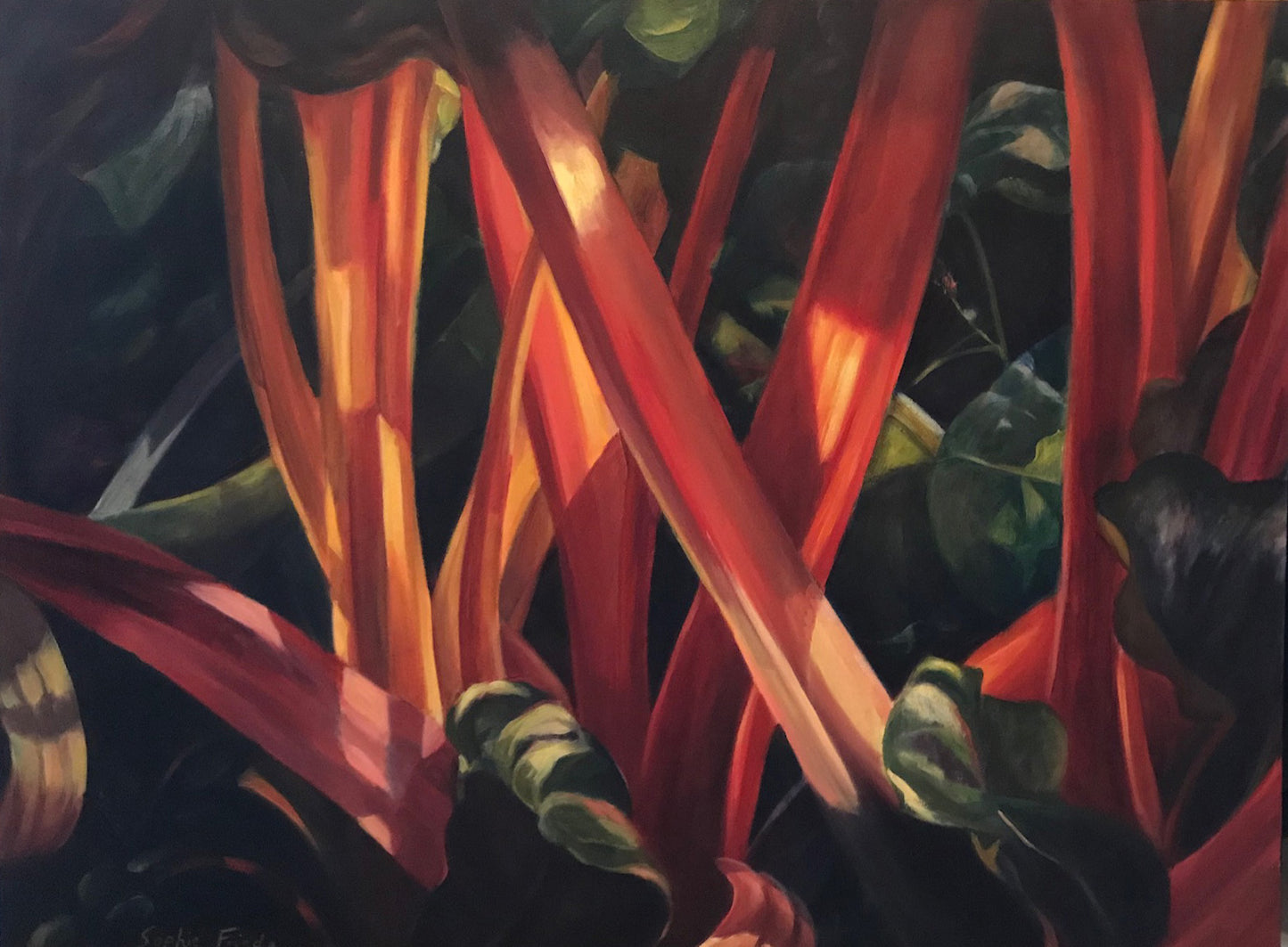 ***SOLD*** SOPHIE FRIEDA - Drama of Light 36x48x3/4 Oil on canvas