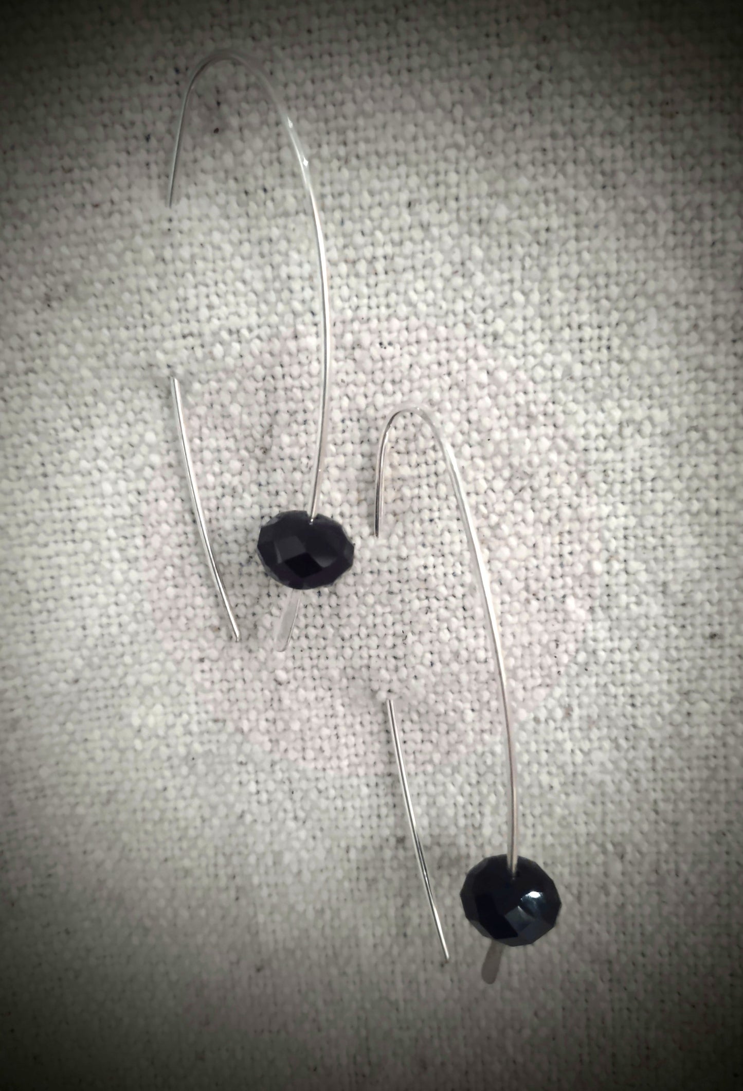 Available Upon Request E20G Debra Saldivar - Earrings Sterling Silver, Onyx