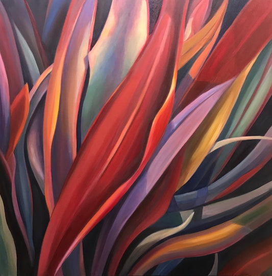 SOPHIE FRIEDA - Elated, Oil on canvas 36x36